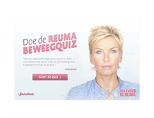 Tablet Screenshot of beweegquiz.reumafonds.nl